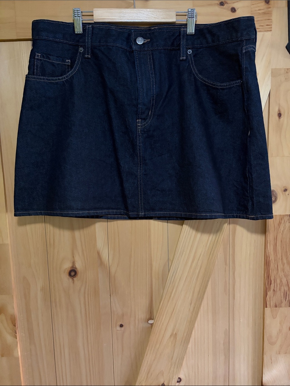 Old Navy Dark Blue Denim Mini Skirt